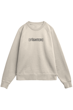 BONE sweatshirt with FIGHTER text on a white background