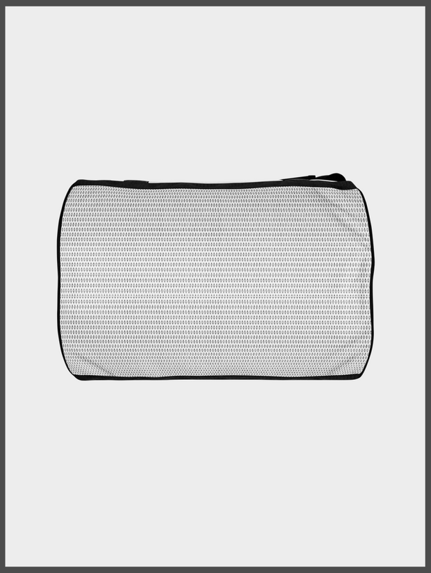 White and Black Alpha Sweat Gym Bag