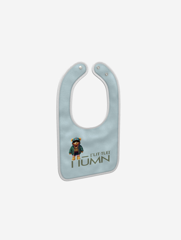 Little Humn Breeze Blue Lil Hu Baby Bib