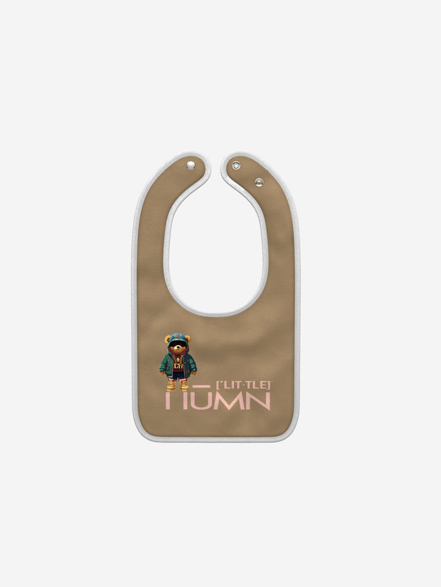 Little Humn Camel Brown Lil Hu Baby Bib