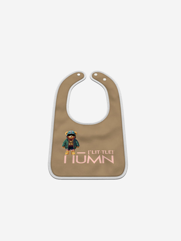 Little Humn Camel Brown Lil Hu Baby Bib