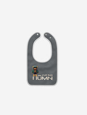 Little Humn Shadow Gray Lil Hu Baby Bib