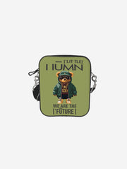 Little Humn GRN Green Messenger Shoulder Bag