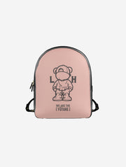 Little Humn PNK Pink Leather Backpack