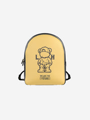 Little Humn YLO Yellow Leather Backpack