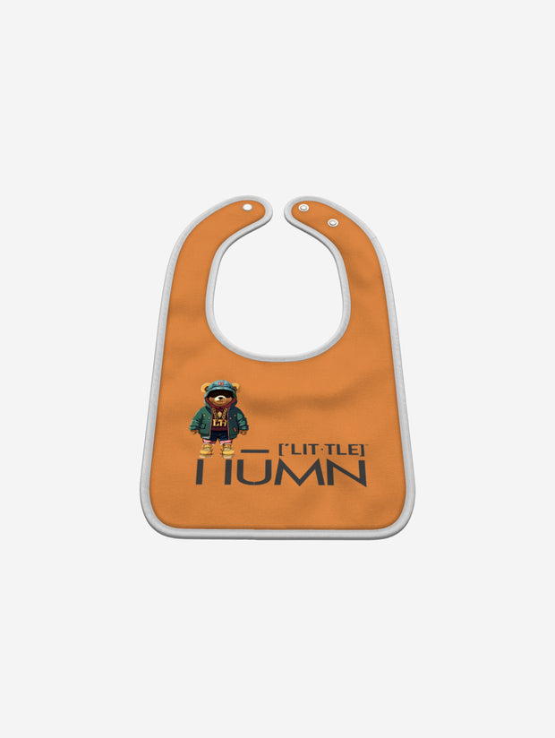 Little Humn Shine Orange Lil Hu Baby Bib