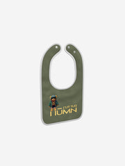 Little Humn Soldier Green Lil Hu Baby Bib