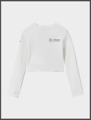 Alpha White Oversized Croptop Shirt