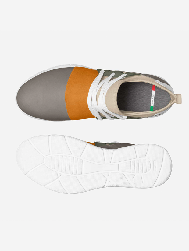 Allied Tan Orange Grey Running Shoes