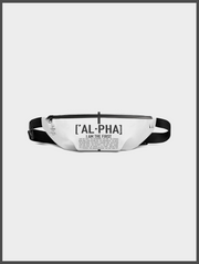 Alpha White Fanny Pack Sling Bag