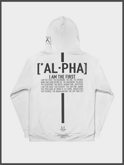 Alpha White Heavyweight Hoodie