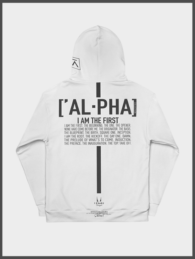 Alpha White Heavyweight Hoodie