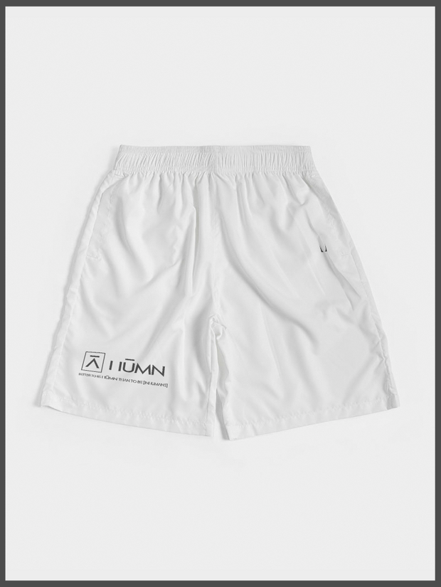 Alpha White Jogger Shorts