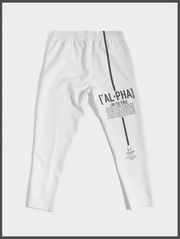 Alpha White Mens Jogger Pants