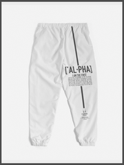 Alpha White Track Pants