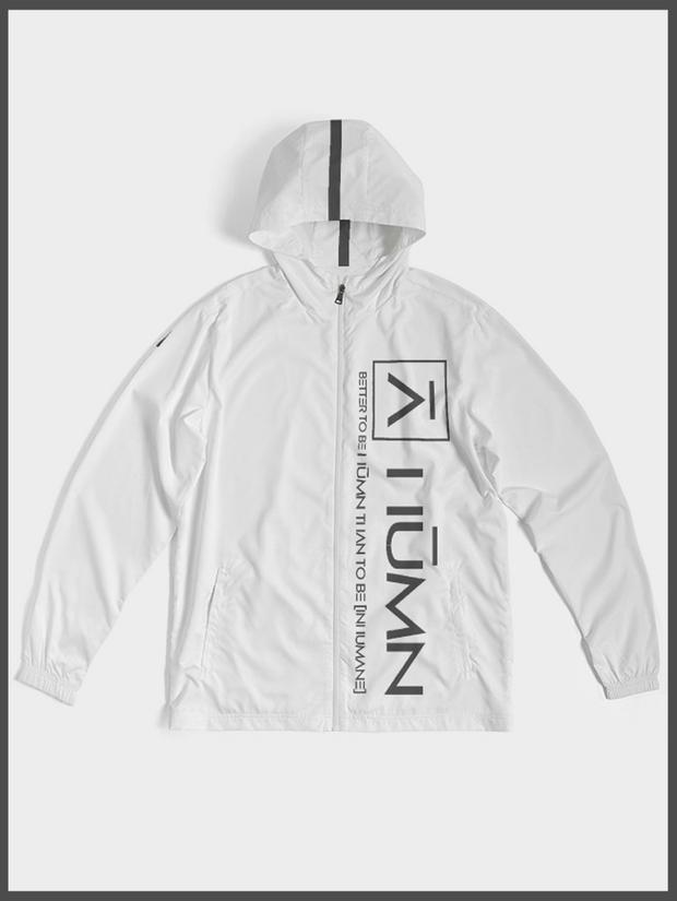 Alpha White Premium Windbreaker