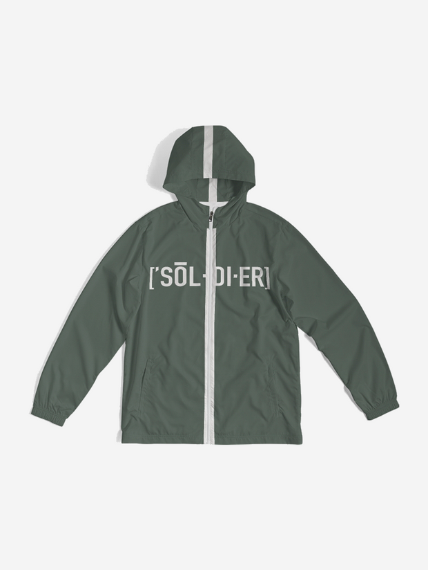 Soldier Green Windbreaker Jacket