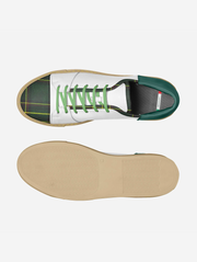 Bro Green White Plaid Low-top Shoes