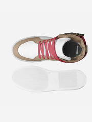 CT Core White Red Mid-top Strap Shoes