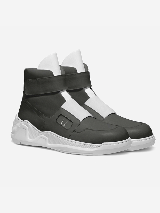 CT Crew Shark White High-top Strap Boots