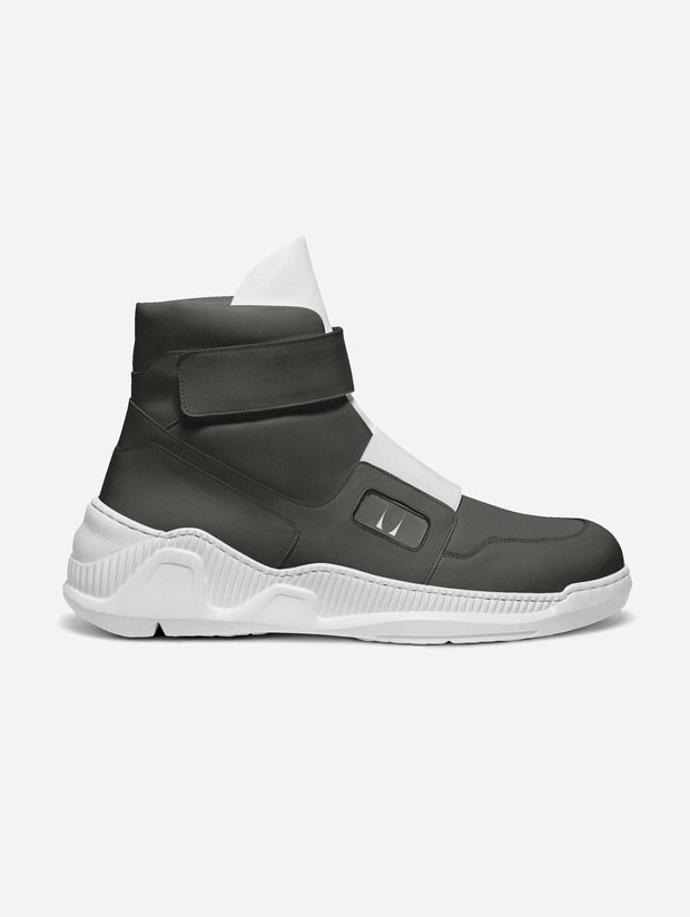 CT Crew Shark White High-top Strap Boots