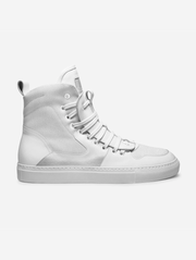 Folk White High-top Shoes