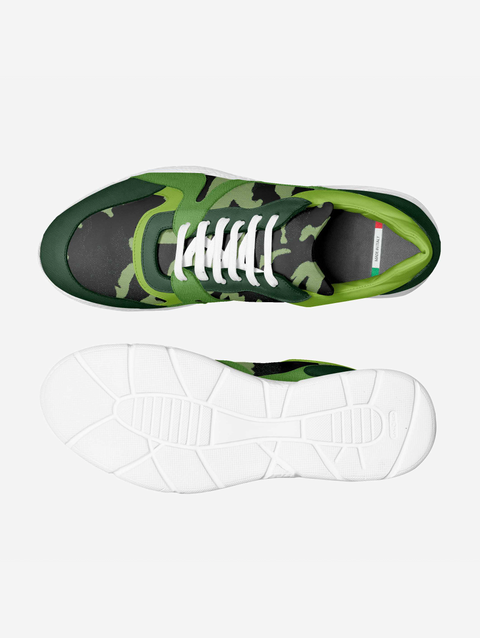 Genetix Green Camo Runner Shoes