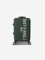 Green GRN Traveler Luggage Suitcase