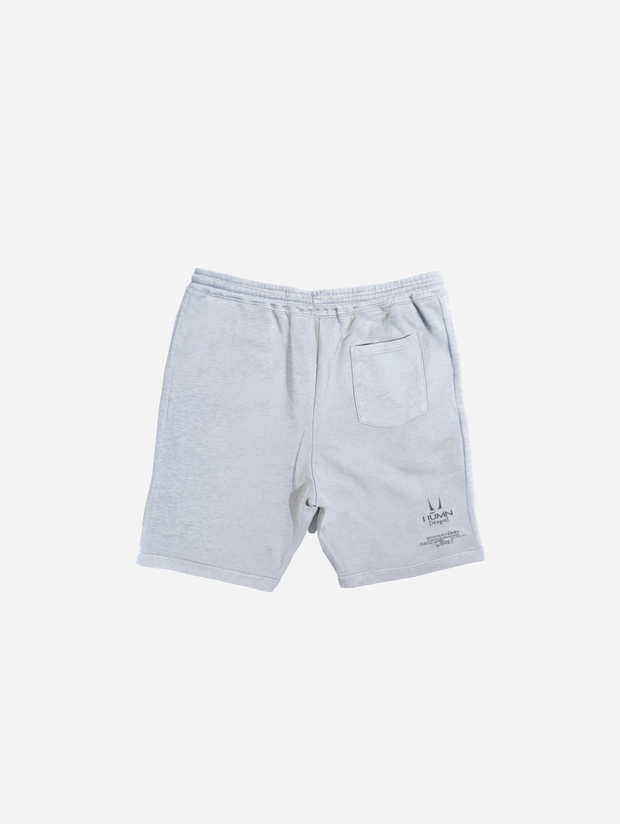 Grey Gra Oversized Ova Shorts