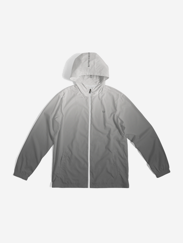 Ombre Grey Windbreaker Jacket