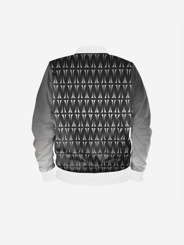 Ombre Grey U Bomber Jacket