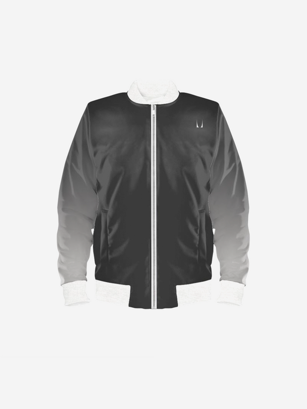 Ombre Grey U Bomber Jacket