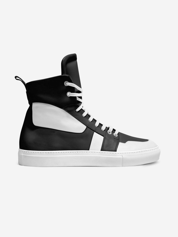 Pedigree Black White High Top Shoes