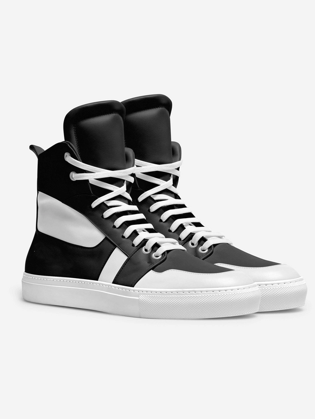 Pedigree Black White High Top Shoes