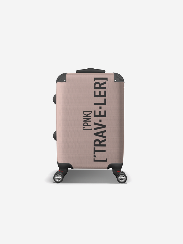 Pink PNK Traveler Luggage Suitcase