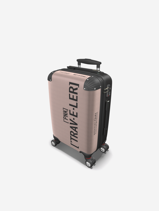 Pink PNK Traveler Luggage Suitcase