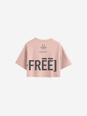 Pink Carefree Oversized Ova Crop Top