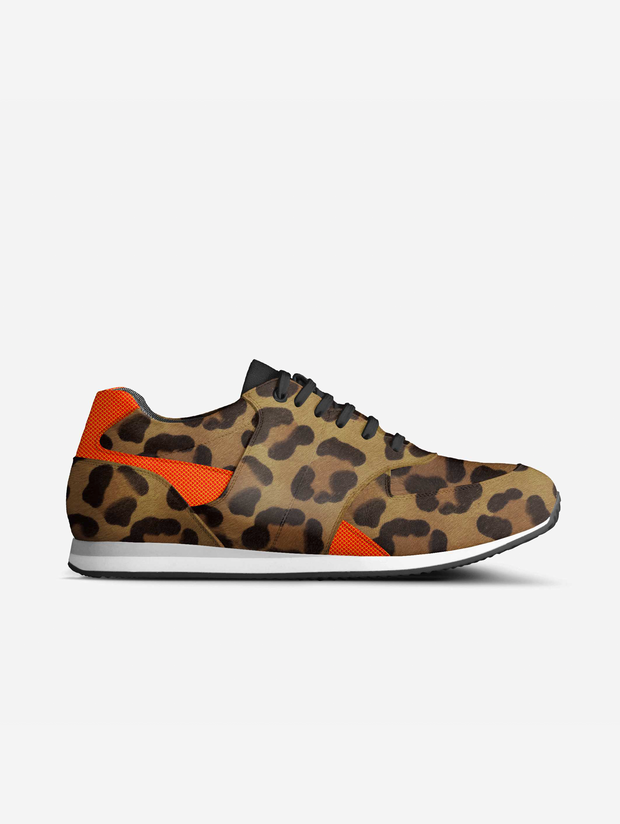 Species Print Orange Low-top Sneakers