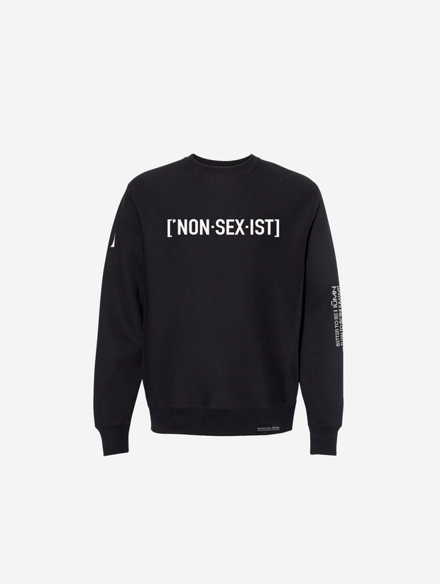 Black Nonsexist Sweatshirt 