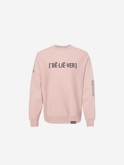 Pink Believer Sweatshirt #color_pink