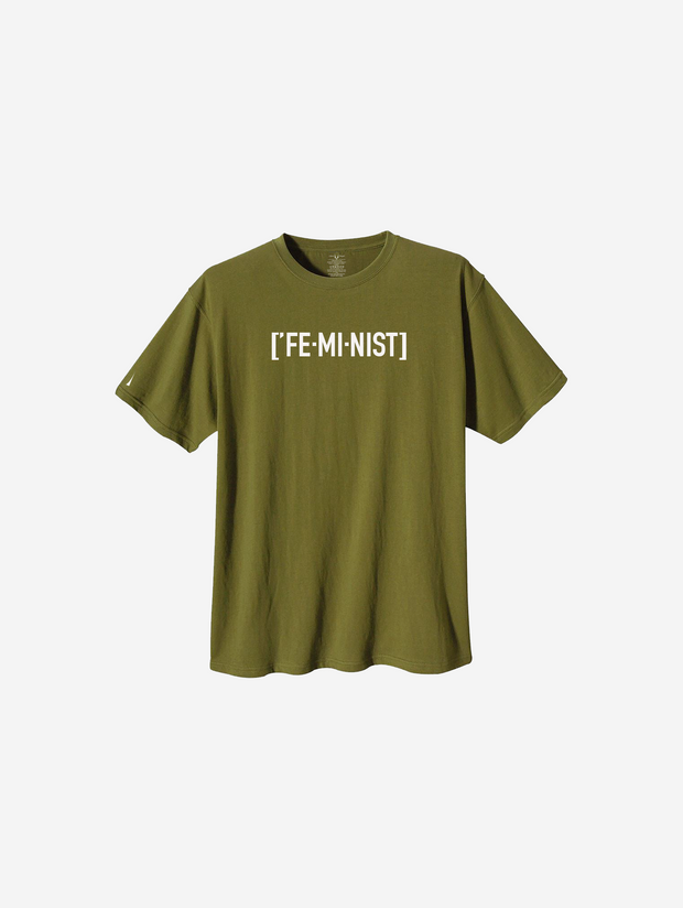 Olive Feminist T-Shirt 