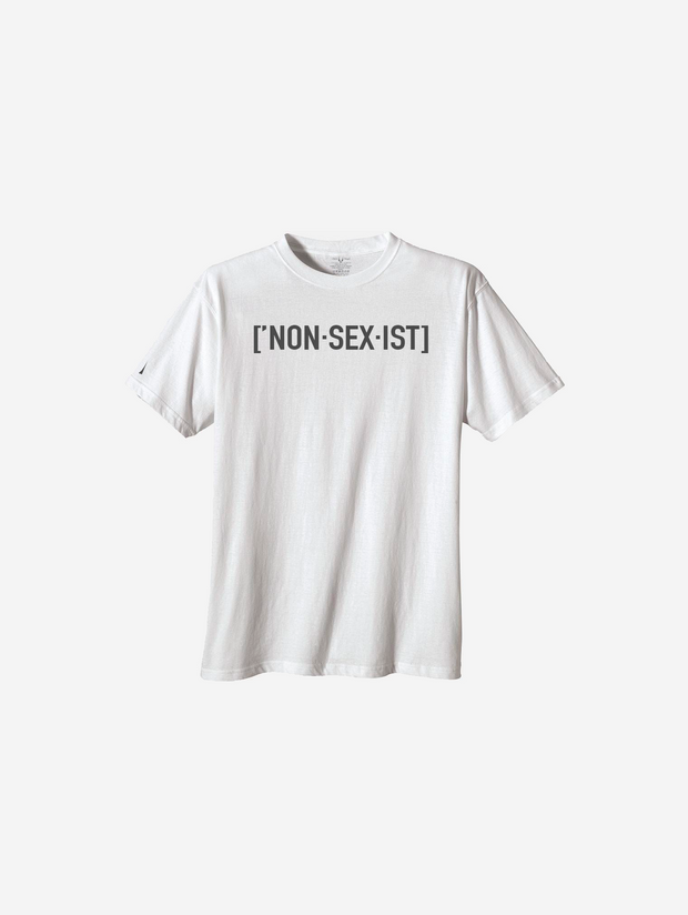 White Nonsexist T-Shirt 