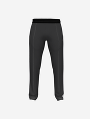 Grey Black Warning Tracksuit Pants