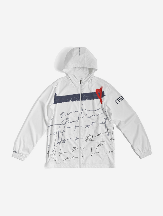 White PenPal Windbreaker Jacket